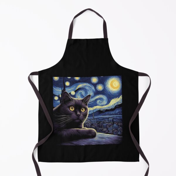 Item preview, Starry Night Cat Design - Van Gogh designed and sold by Littermin.