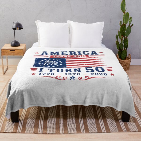 Item preview, America Turns 250 I Turn 50 Fiftieth Birthday United States Anniversary Born 1976 2026 designed and sold by HumansStuck12.