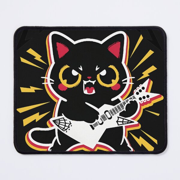 Item preview, Kitten Shredding Guitar Music Feline designed and sold by ACIDO-BASICO.