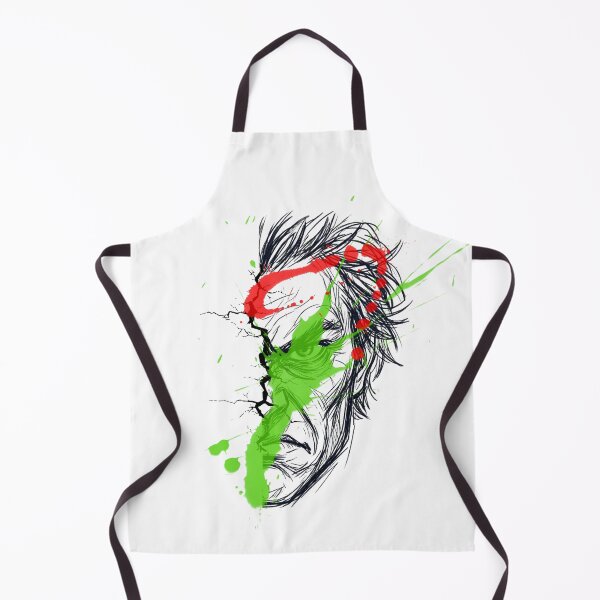 Item preview, Abstract Sketch Face Neon Green Red Paint Pop Art designed and sold by rich-moda.