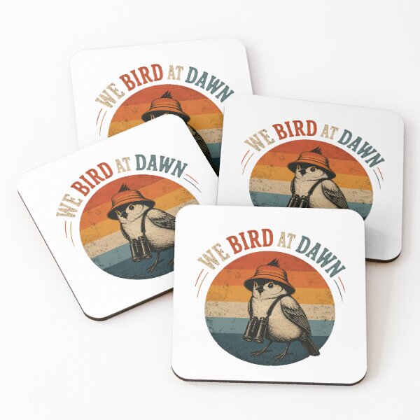 Item preview, We Bird At Dawn Birdwatching Birder Nature Lover designed and sold by HumansStuck12.