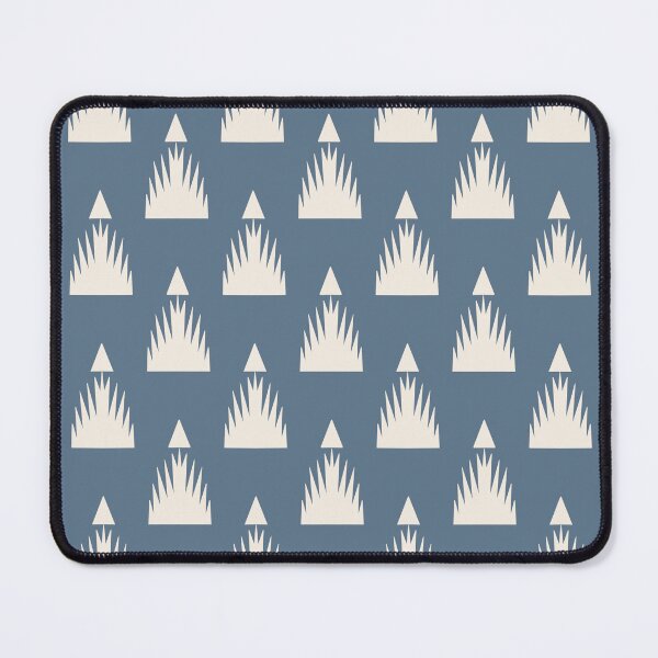 Item preview, Minimalist Desert Agave Geometric Seamless Pattern in Blue designed and sold by DColourMuse.