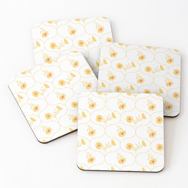 Item preview, Dahlia Daisy Ogee white and yellow designed and sold by Dally-Dabble.