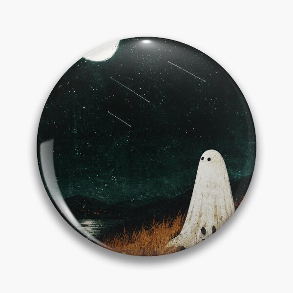 Item preview, Little Ghost Beneath the Moon in a Quiet Autumn Field designed and sold by ferminhays.
