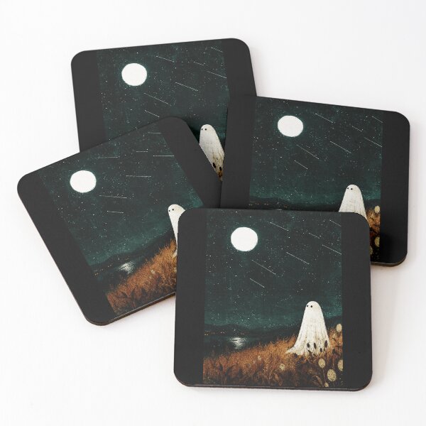 Item preview, Little Ghost Beneath the Moon in a Quiet Autumn Field designed and sold by ferminhays.