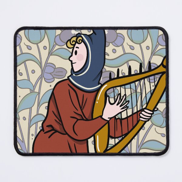 Item preview, Cute Medieval Bard illustration Design designed and sold by MariOyama.