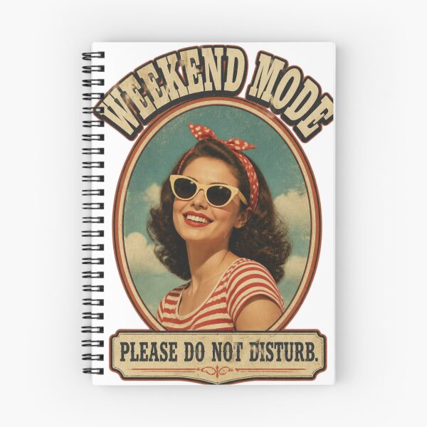 Item preview, Weekend Mode Please Do Not Disturb Retro Vintage Pin Up Shirt designed and sold by redblink store.