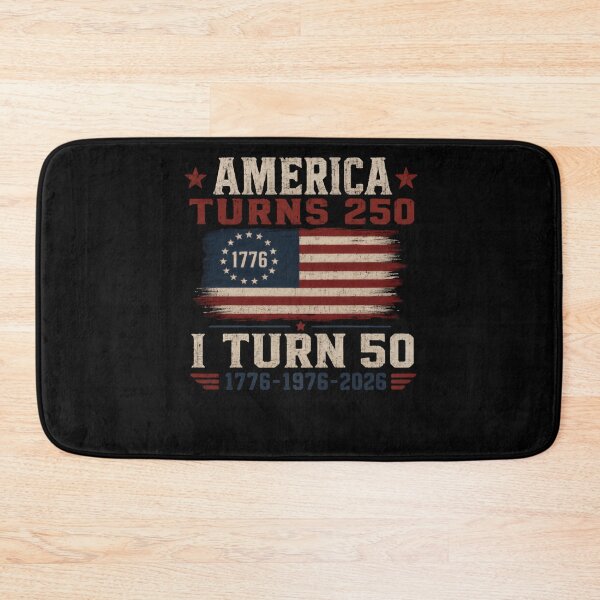 Item preview, America Turns 250 I Turn 50 1776-1976-2026 Patriotic American 50th Birthday designed and sold by HumansStuck12.