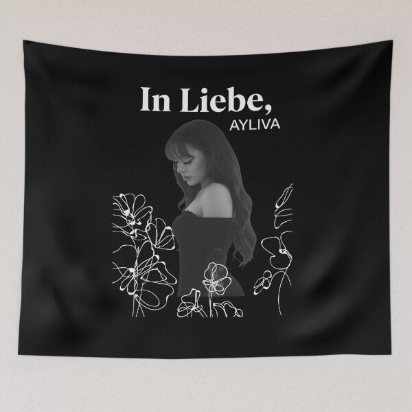 Item preview, Black White Portrait Flower Line Art Display designed and sold by st-orm-ivan.