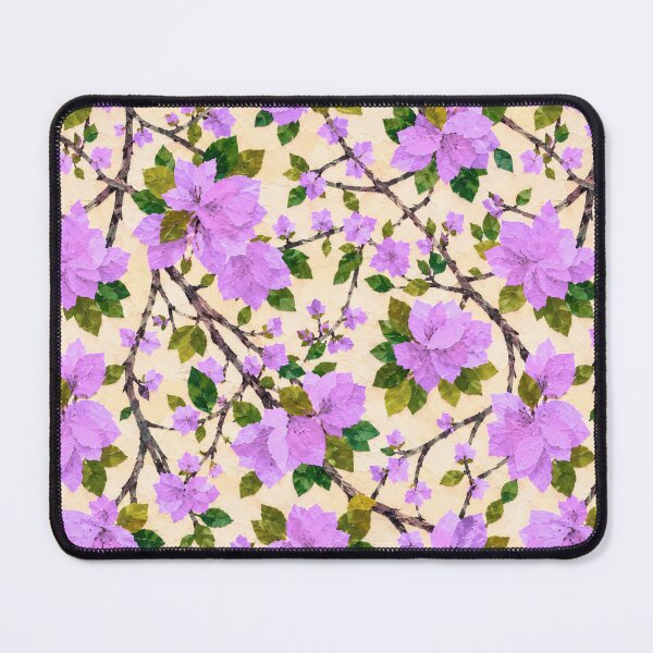 Item preview, Romantic Purple Bougainvillea Floral Pattern, Seamless Tropical Flower Collage, Botanical Garden Print, Bright Pink Floral Design designed and sold by SWSandraWechner.