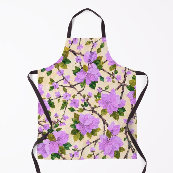 Item preview, Romantic Purple Bougainvillea Floral Pattern, Seamless Tropical Flower Collage, Botanical Garden Print, Bright Pink Floral Design designed and sold by SWSandraWechner.