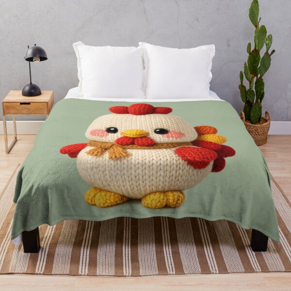 Item preview, Cute Knitted Year Of The Rooster | Kawaii 3D Chinese New Year Zodiac Art designed and sold by Moons Studio.
