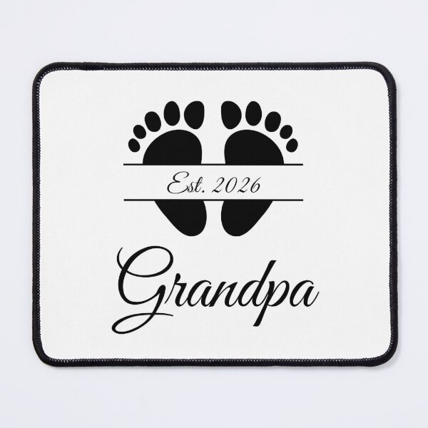 Item preview, Grandpa Est. 2026 with Footprint Design designed and sold by JeweledDesigns.