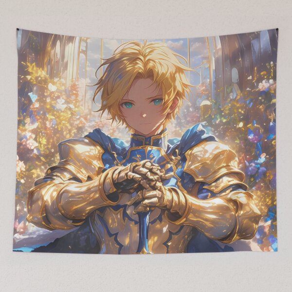 Item preview, Eugeo Sword Art Online Blue Knight In Cathedral Light designed and sold by bystudiolereve.