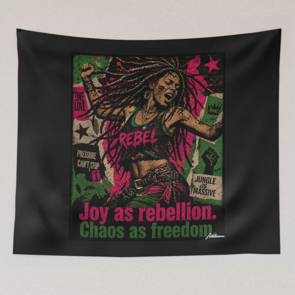 Item preview, Ari Up Punk Reggae Freedom Collage designed and sold by Artisticanvas.