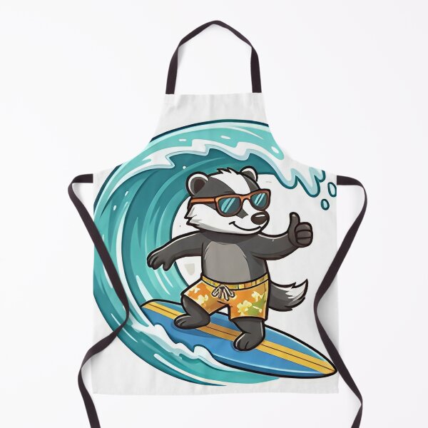 Item preview, surfing wave with gentleman designed and sold by ratsblack66.