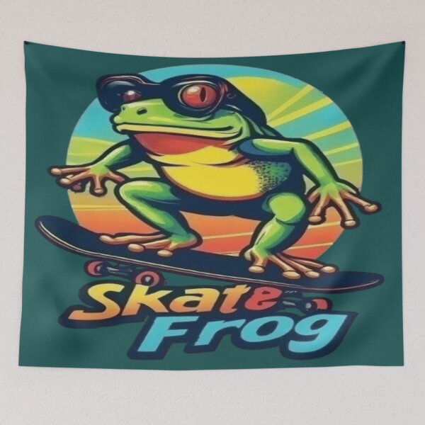 Item preview, Red-Eyed Skate Frog designed and sold by BlackSheeper.