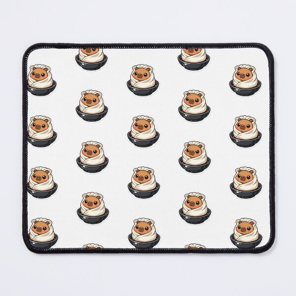 Item preview, Cute Kawaii Steamed Dumpling Wrapper Cozy Capybara Sticker designed and sold by yanejoy.