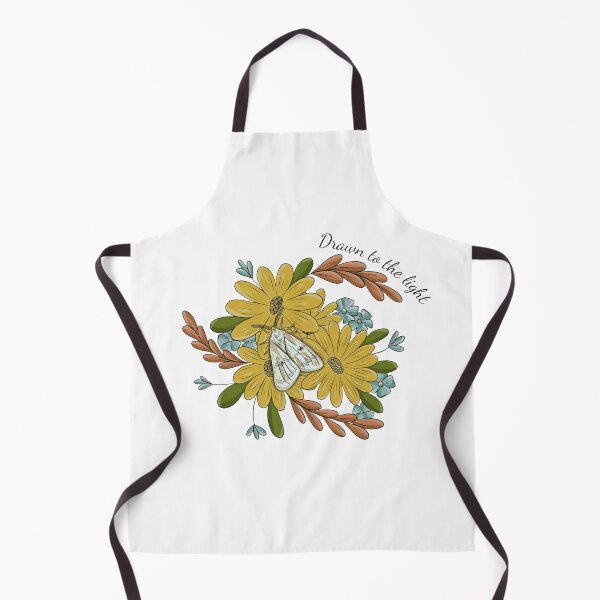 Item preview, Drawn to the Light – Moth and Wildflowers Illustration  designed and sold by Zymetryart.