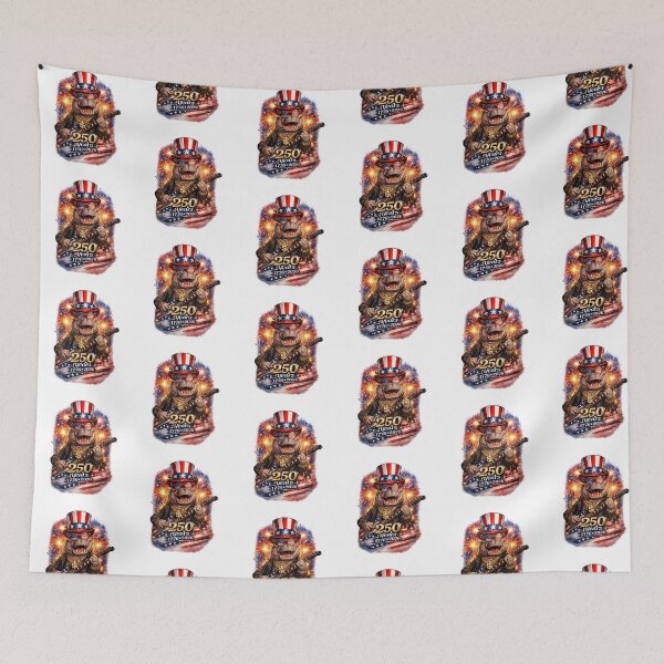 Item preview, Funny Hippo 250 Years Rock American Flag Patriotic 4th of July designed and sold by QuiteOrbit.