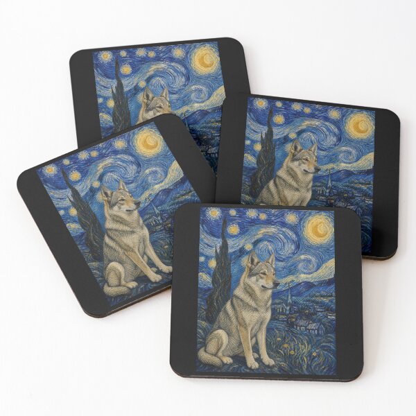 Item preview, Czechoslovakian Vlciak Dog Van Gogh Starry Night  designed and sold by Littermin.