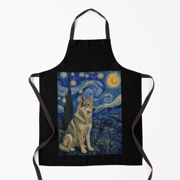 Item preview, Czechoslovakian Vlciak Dog Van Gogh Starry Night designed and sold by Littermin.