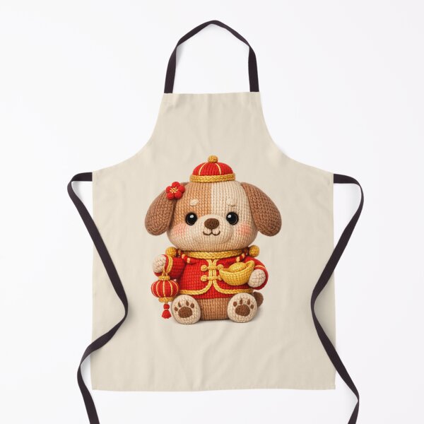 Item preview, Cute Knitted Year Of The Dog | Kawaii 3D Chinese New Year Zodiac Art designed and sold by Moons Studio.