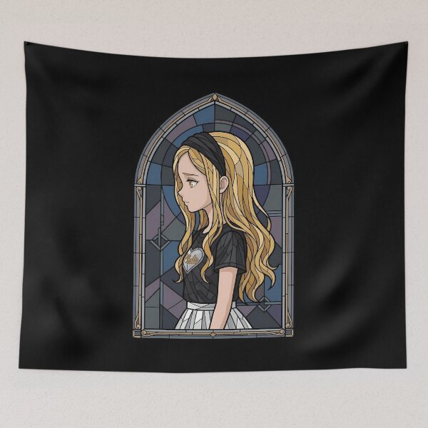 Item preview, Marina Kirarazaka Takopi Original Sin Dark Blue Stained Glass designed and sold by mildaclairmo.