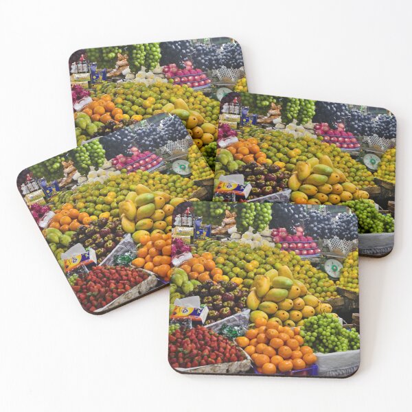 Item preview, Traditional market with local and exotic fruits designed and sold by franck380.