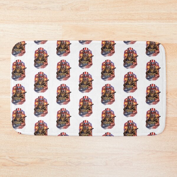 Item preview, Funny Raccoon Rock 4th of July designed and sold by QuiteOrbit.