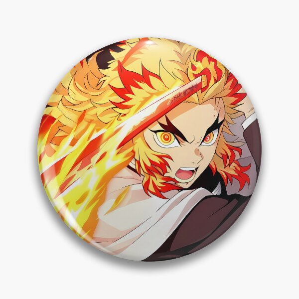 Item preview, Kyojuro Rengoku Demon Slayer Classic Flame Hero Moment designed and sold by justnickthings.