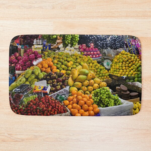 Item preview, Traditional market with local and exotic fruits designed and sold by franck380.