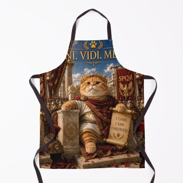 Item preview, Veni Vidi Mewci Julius Caesar Cat Funny Roman Gingerboi Daydreamscapes Art designed and sold by Mindworx21.