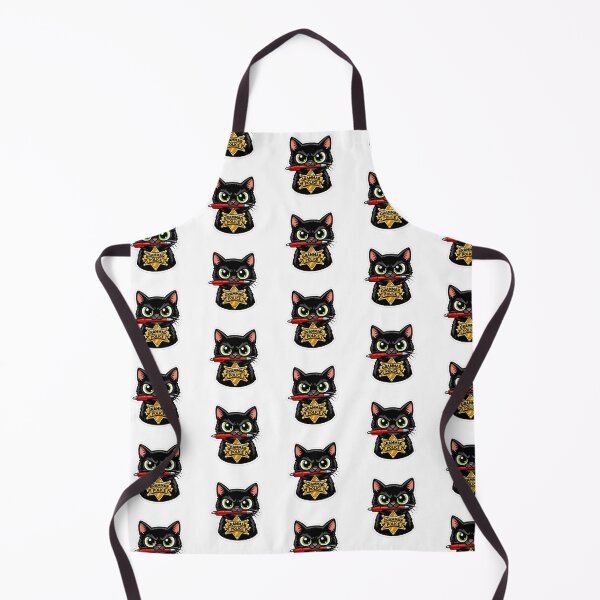 Item preview, Funny English Major Grammar Police Black Cat Badge Sticker designed and sold by yanejoy.