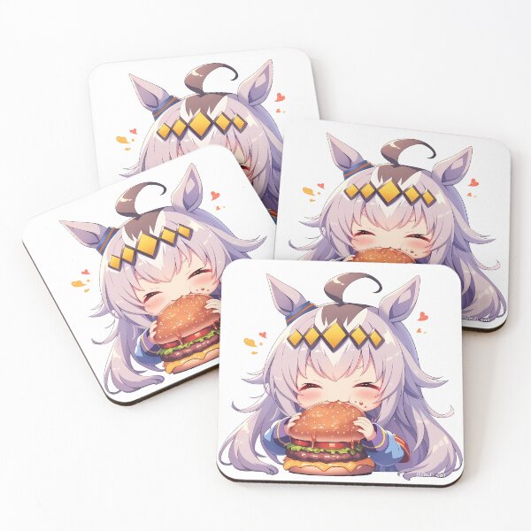 Item preview, Oguri Cap Uma Musume Pretty Derby Chibi Kawaii Chica Anime Amante de las Hamburguesas Dulce designed and sold by earlobejerk.