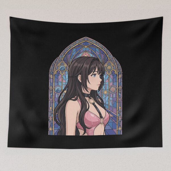 Item preview, Kaoruko Waguri Fragrant Flower Elegant Stained Glass designed and sold by mildaclairmo.