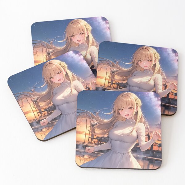 Item preview, Mahiru Shiina Angel Next Door Twilight Sky White Dress Joy designed and sold by justnickthings.