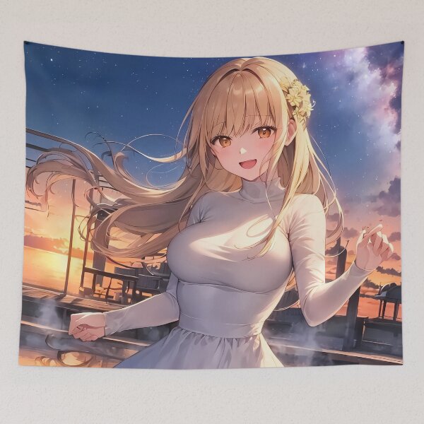 Item preview, Mahiru Shiina Angel Next Door Twilight Sky White Dress Joy designed and sold by justnickthings.
