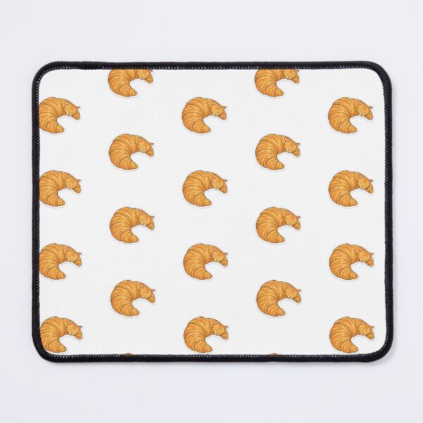 Item preview, Cute Pastry Orange Tabby Cat Croissant Sleeping Sticker designed and sold by yanejoy.