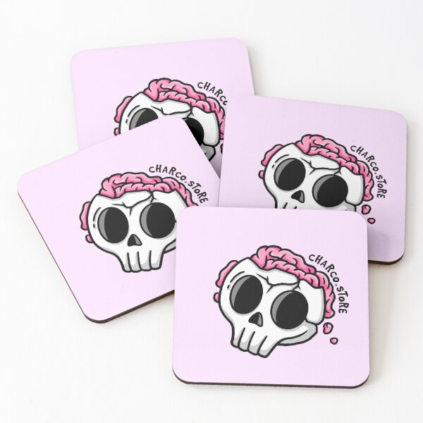 Item preview, Calavera de Halloween con cerebro | Arte espeluznante designed and sold by Charco.Store – Bold Expressive Graphics & Alt Streetwear Art.