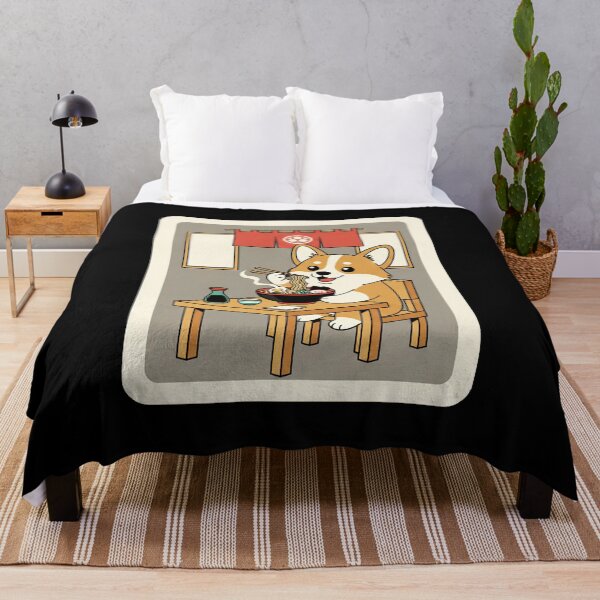 Item preview, Cute Shiba Inu Enjoying Ramen in Cozy Japanese Noodle Shop designed and sold by JordynLadukeg65.
