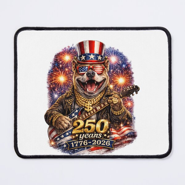 Item preview, Pitbull Dog 250 Years American 1776 2026 4th July designed and sold by QuiteOrbit.