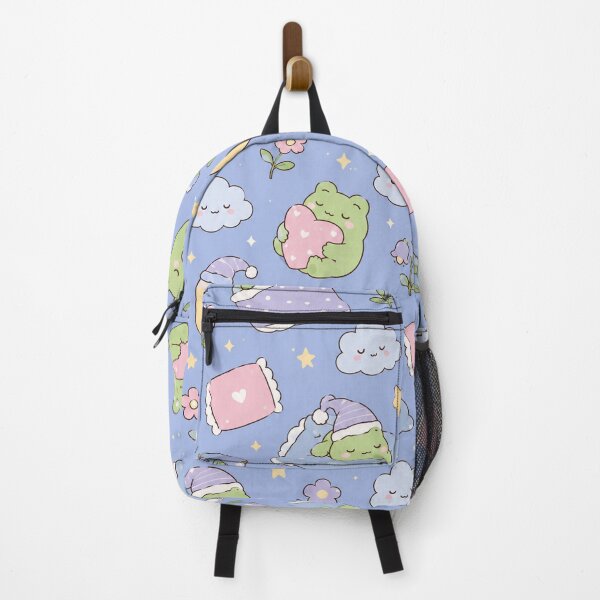 Item preview, Sleepy Frog Moon Garden Kawaii Pattern designed and sold by Soft Berry Studio.