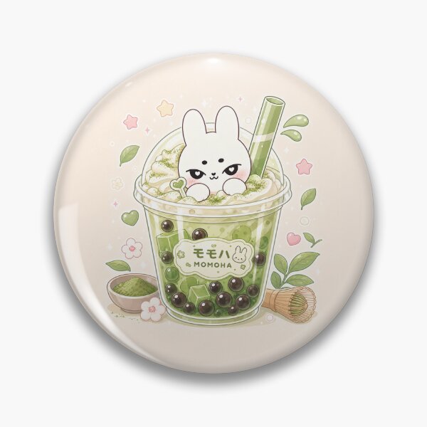 Item preview, Kawaii Matcha Bubble Tea Bunny designed and sold by kokoriiland.
