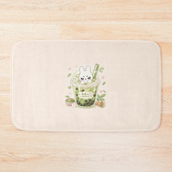 Item preview, Kawaii Matcha Bubble Tea Bunny designed and sold by kokoriiland.