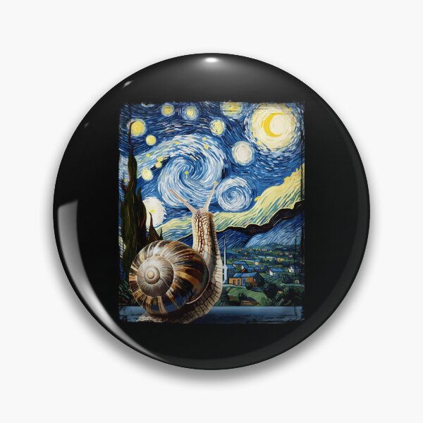 Item preview, Van Gogh Style Starry Night Snail  designed and sold by Littermin.