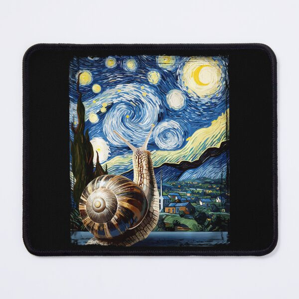 Item preview, Van Gogh Style Starry Night Snail  designed and sold by Littermin.