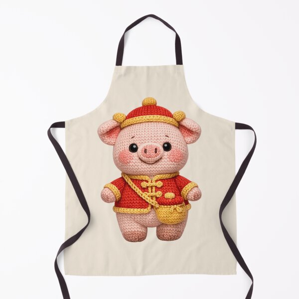 Item preview, Cute Knitted Year Of The Pig | Kawaii 3D Chinese New Year Zodiac Art designed and sold by Moons Studio.