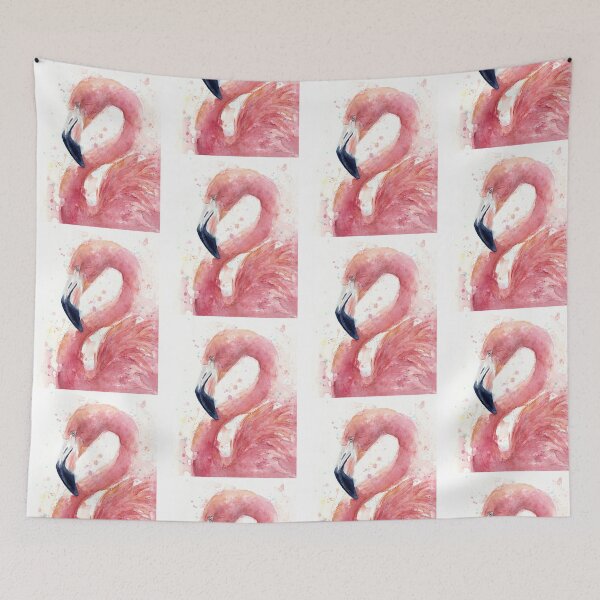 Artikelvorschau, Flamingo Aquarell 2 entworfen und verkauft von keefejennifer.