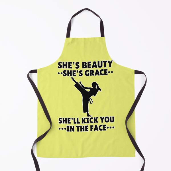 Item preview, She's Beauty She's Grace She'll Kick You In The Face, Martial Art, Kickboxing, Feminist, Karate designed and sold by PastelWingg.